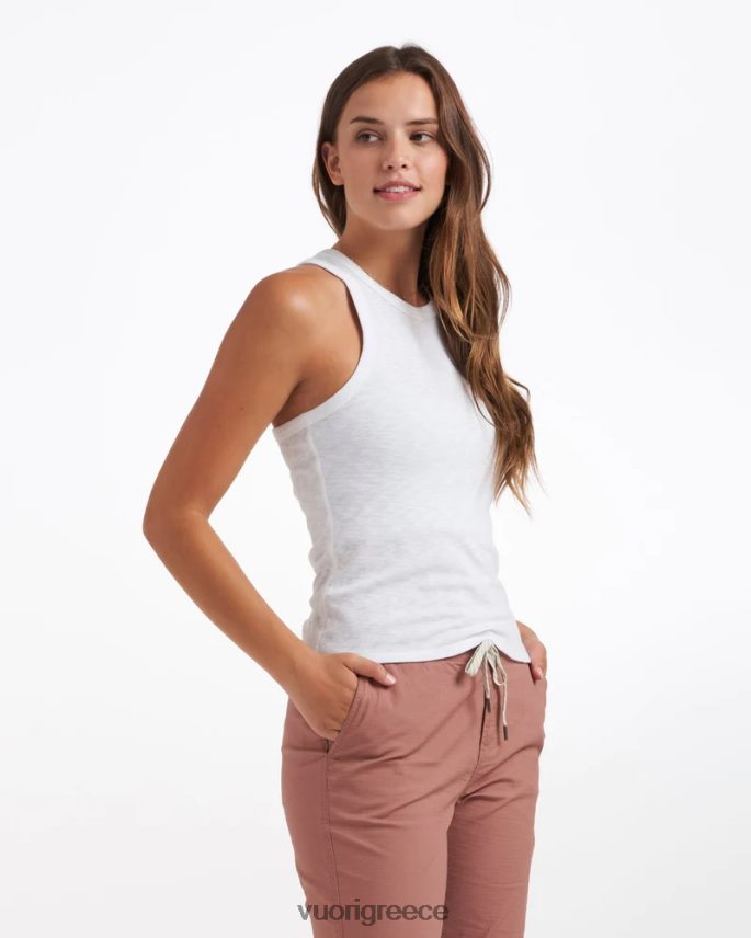 Vuori γυναίκες δεξαμενή με ψηλό λαιμό ανατολής είδη ένδυσης άσπρο F8RJ0V50