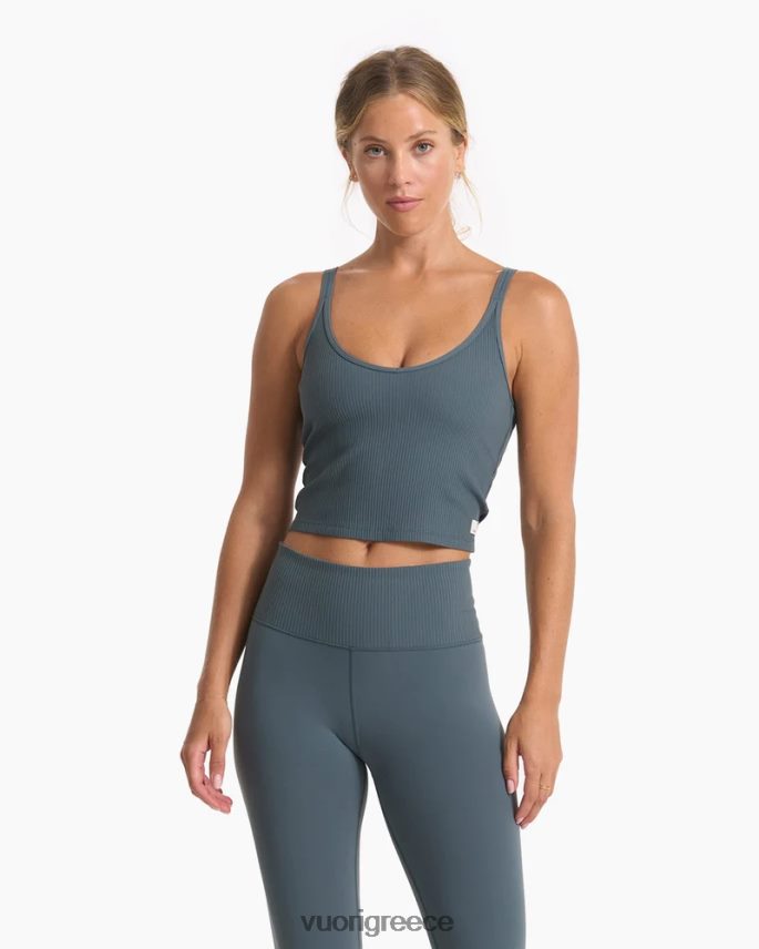 Vuori γυναίκες δεξαμενή καλλιέργειας ραβδώσεων είδη ένδυσης πέτρα F8RJ0V77