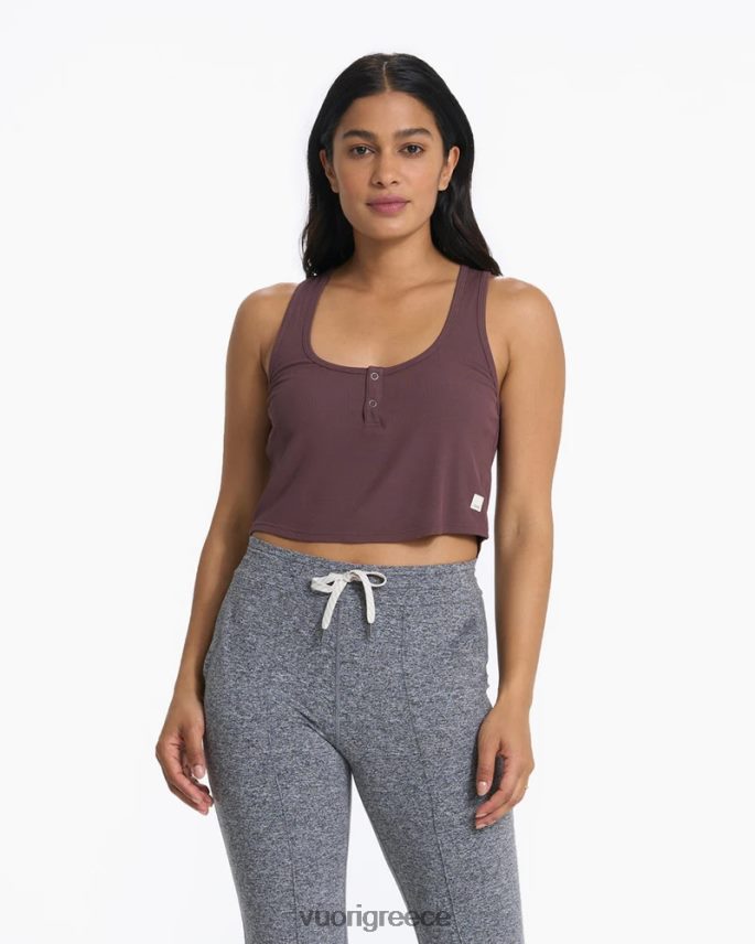 Vuori γυναίκες δεξαμενή καλλιέργειας όρμου είδη ένδυσης κάστανο F8RJ0V79