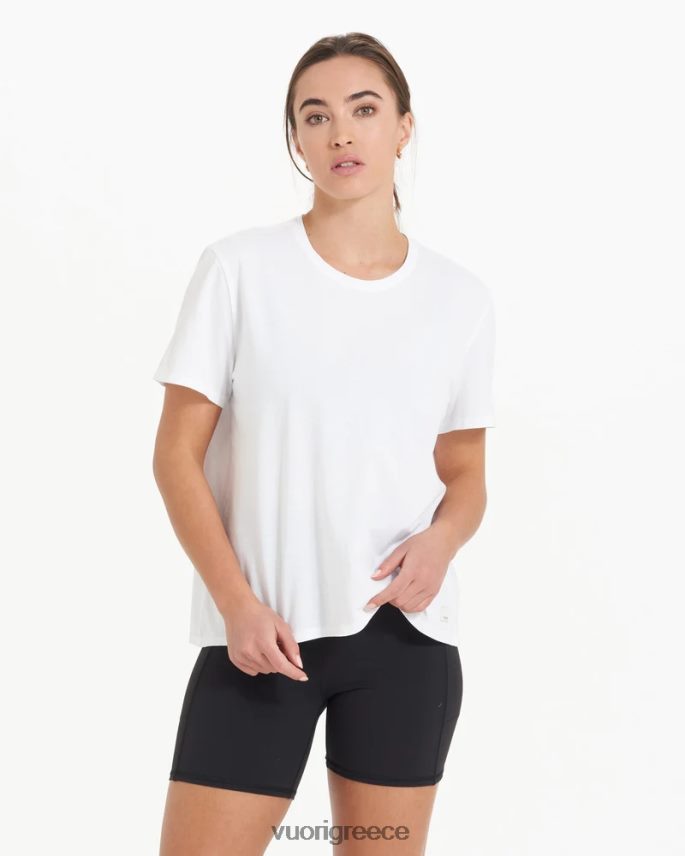 Vuori γυναίκες πουπουλένιο μπλουζάκι είδη ένδυσης άσπρο F8RJ0V96