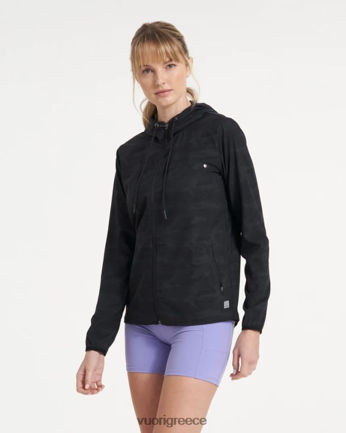 Vuori γυναίκες κέλυφος γυμναστηρίου εξωτερικού χώρου είδη ένδυσης μαύρο camo F8RJ0V163