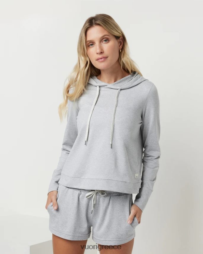 Vuori γυναίκες κουκούλα halo είδη ένδυσης χλωμό γκρι ρείκι F8RJ0V140