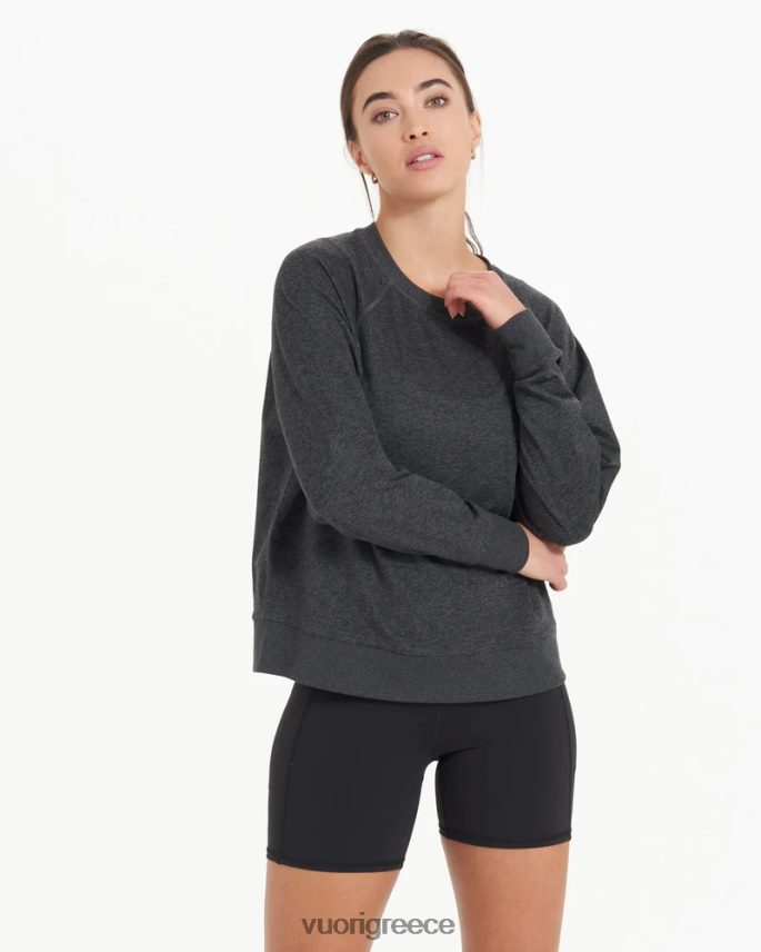 Vuori γυναίκες πλήρωμα μακρυμάνικο φωτοστέφανο είδη ένδυσης κάρβουνο ρείκι F8RJ0V117