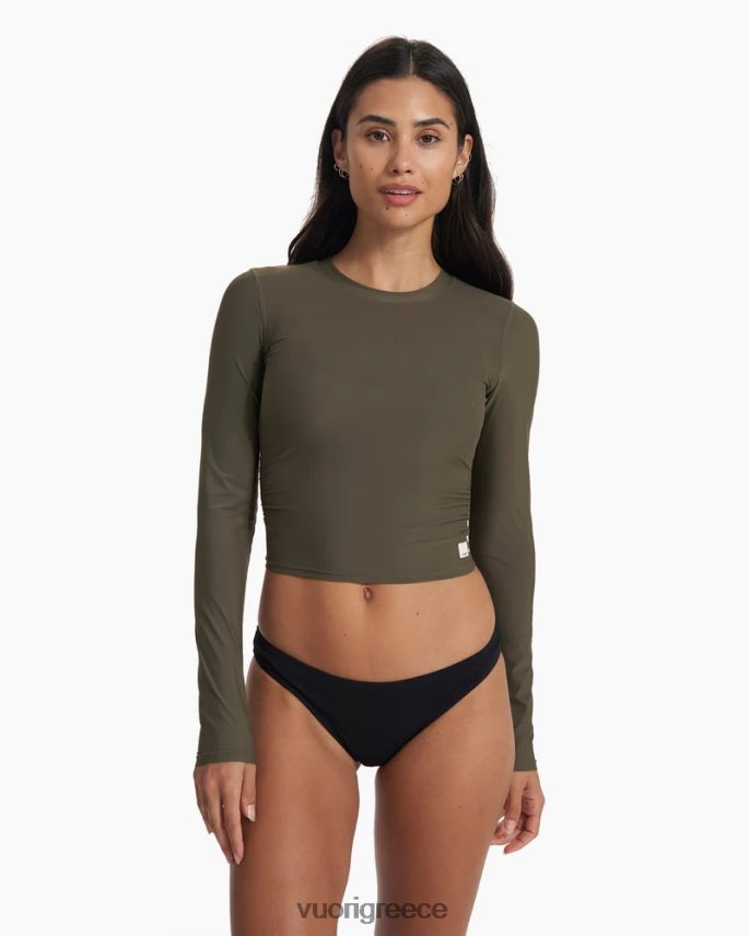 Vuori γυναίκες πλήρωμα αμμόλοφων με μακριά μανίκια είδη ένδυσης ρίγανη F8RJ0V148