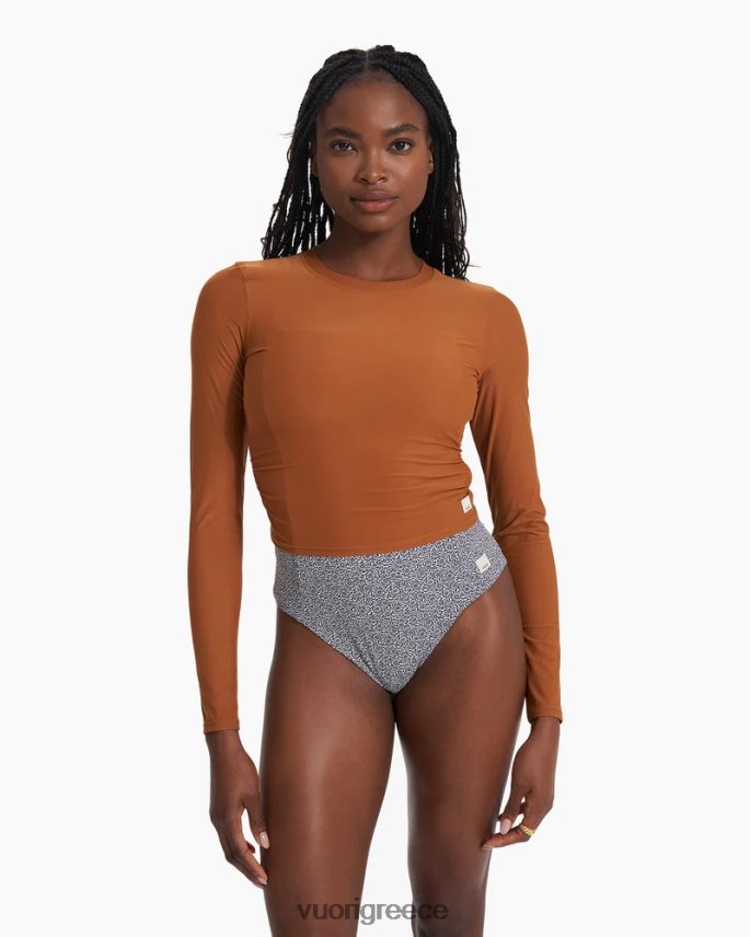 Vuori γυναίκες πλήρωμα αμμόλοφων με μακριά μανίκια είδη ένδυσης κουρκούμη F8RJ0V149