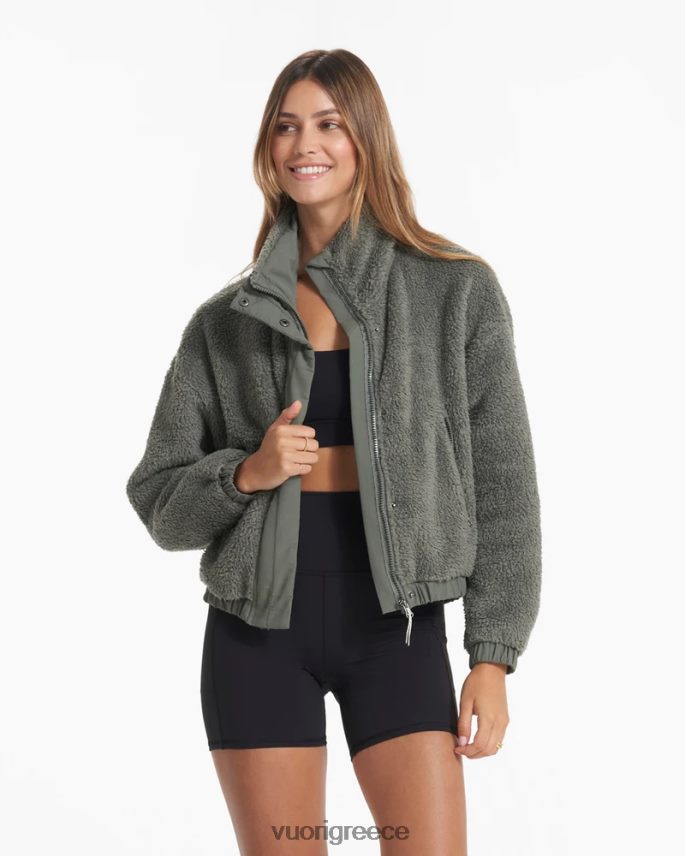 Vuori γυναίκες άνετο σακάκι σέρπα είδη ένδυσης σκονισμένο πεύκο F8RJ0V146