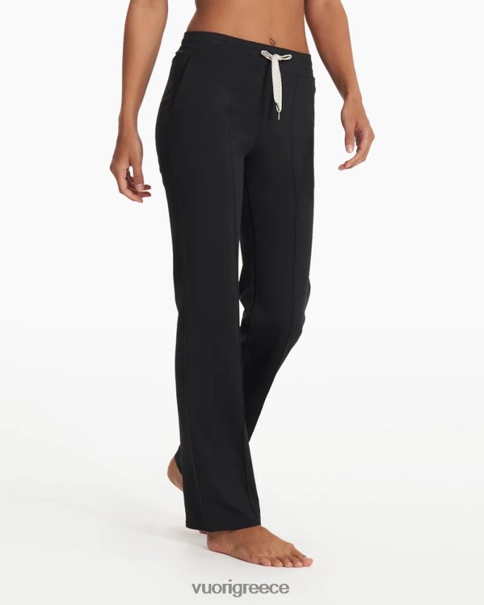 Vuori γυναίκες φαρδύ παντελόνι φωτοστέφανο είδη ένδυσης μαύρος F8RJ0V326