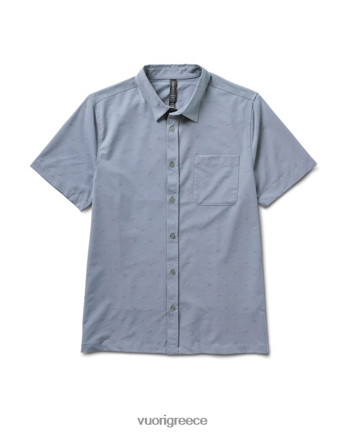 Vuori άνδρες κοντομάνικο κουμπί γέφυρας προς τα κάτω είδη ένδυσης ελαφριά σύννεφα στιλέτα F8RJ0V548