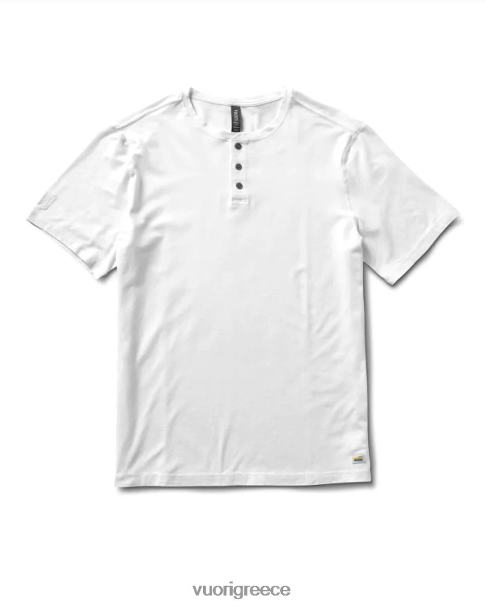Vuori άνδρες κοντομάνικο ever henley είδη ένδυσης άσπρο F8RJ0V527