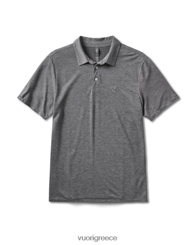 Vuori άνδρες πλεκτό twill πόλο είδη ένδυσης ερείκη γκρι F8RJ0V498