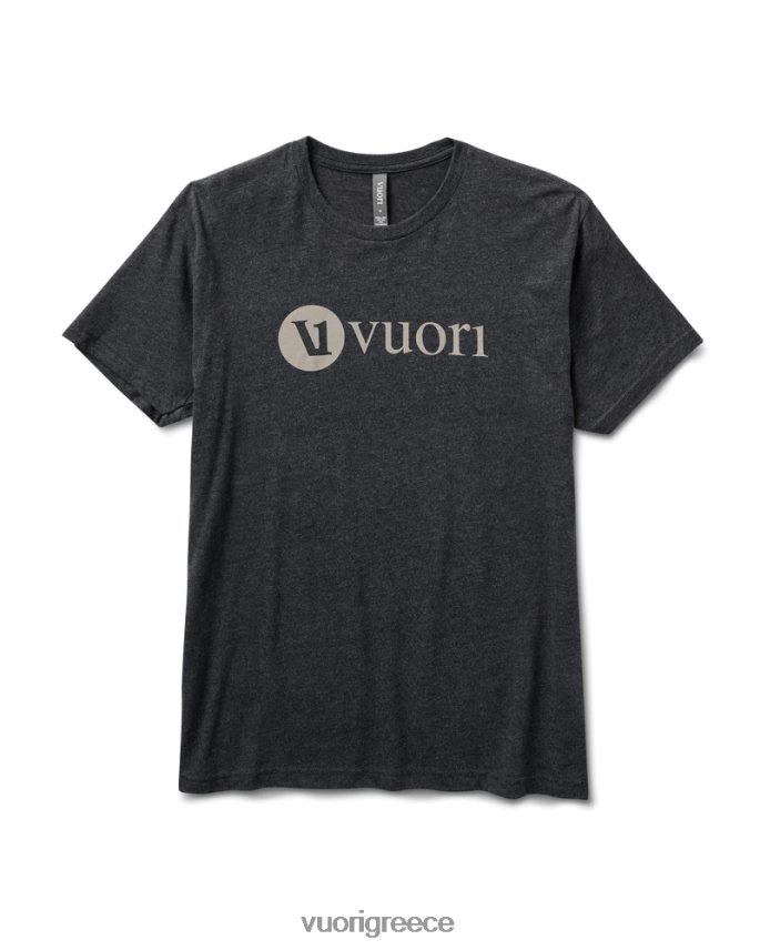 Vuori άνδρες v1 λογότυπο λεκτικό μπλουζάκι είδη ένδυσης κάρβουνο ρείκι F8RJ0V511