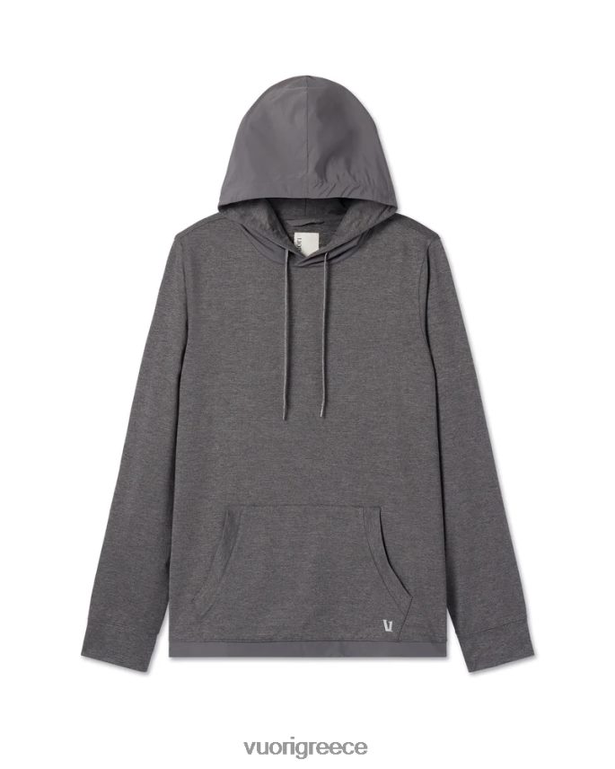 Vuori άνδρες κουκούλα με κυριακάτικο στοιχείο είδη ένδυσης κάρβουνο ρείκι F8RJ0V563