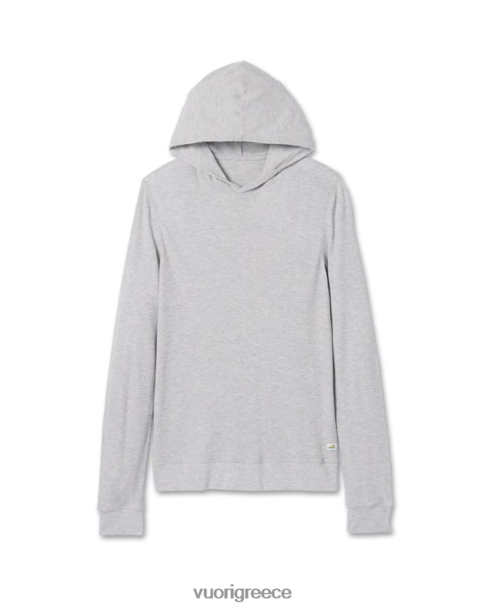 Vuori άνδρες κουκούλα βάφλας είδη ένδυσης ανοιχτό γκρι ερείκη F8RJ0V630