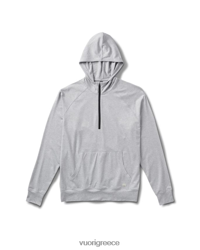 Vuori άνδρες φούτερ με μισό φερμουάρ ponto performance είδη ένδυσης ρείκι πλατίνας F8RJ0V591