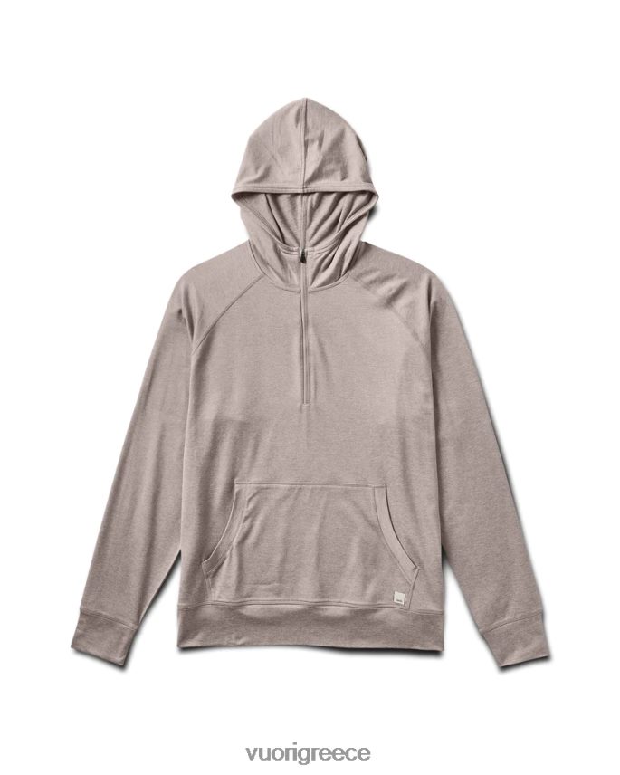 Vuori άνδρες φούτερ με μισό φερμουάρ ponto performance είδη ένδυσης ρείκι καρυδιάς F8RJ0V594