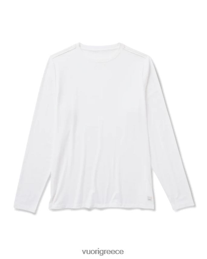 Vuori άνδρες μακρυμάνικο τρέχον τεχνολογικό μπλουζάκι είδη ένδυσης άσπρο F8RJ0V566