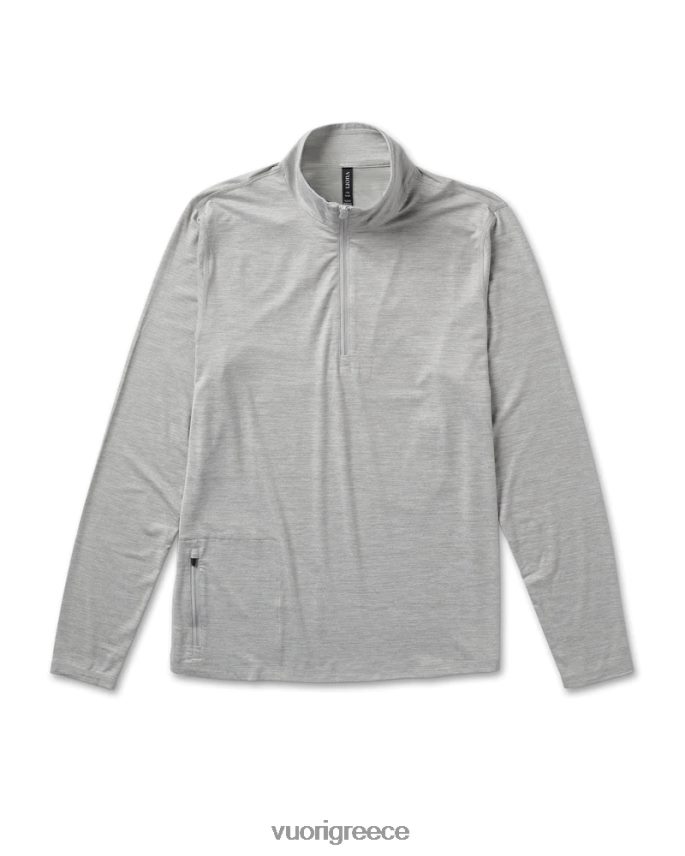 Vuori άνδρες ευκολία απόδοσης μισό φερμουάρ είδη ένδυσης ανοιχτό γκρι ερείκη F8RJ0V570