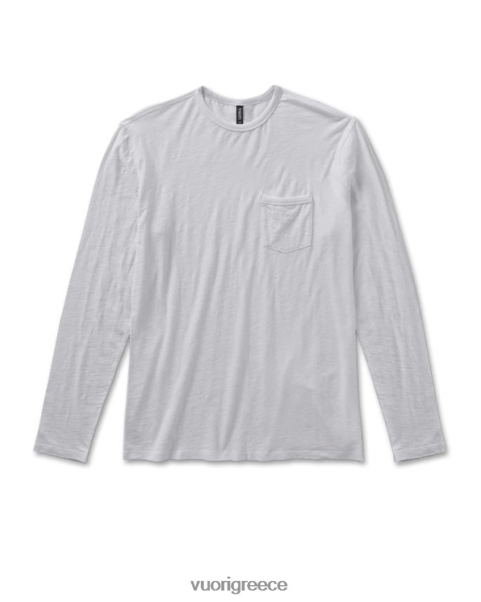 Vuori άνδρες μακρυμάνικο μπλουζάκι είδη ένδυσης άσπρο F8RJ0V574