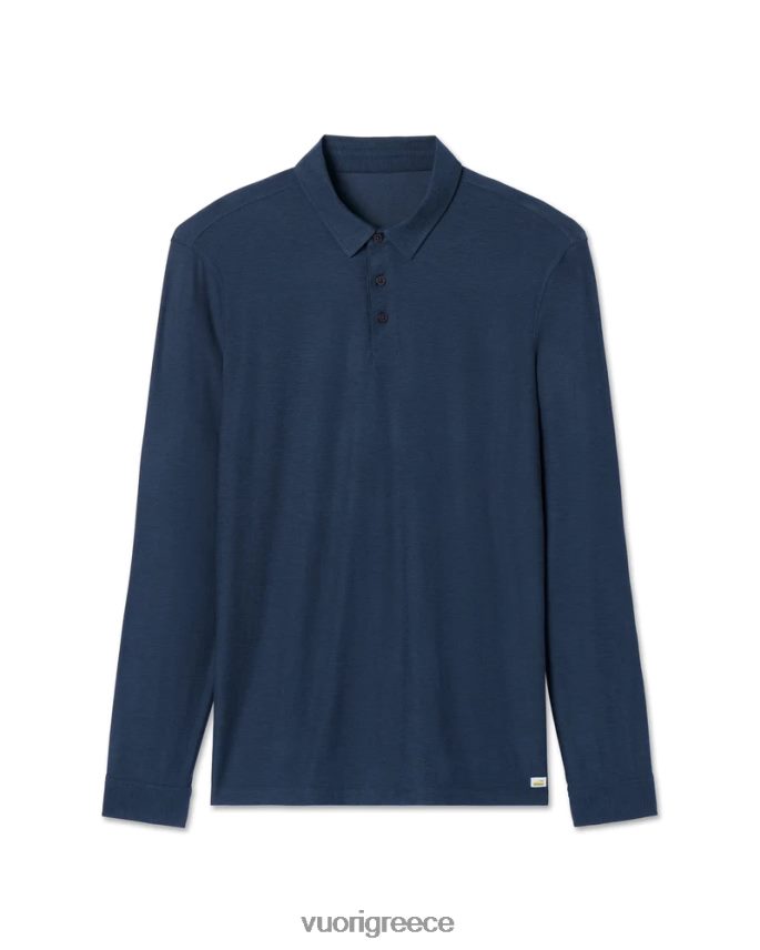 Vuori άνδρες μακρυμάνικο strato tech polo είδη ένδυσης ναυτικό ρείκι F8RJ0V532