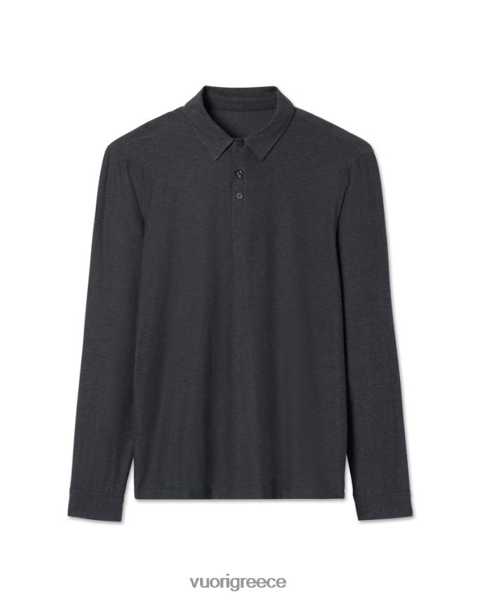 Vuori άνδρες μακρυμάνικο strato tech polo είδη ένδυσης κάρβουνο ρείκι F8RJ0V533