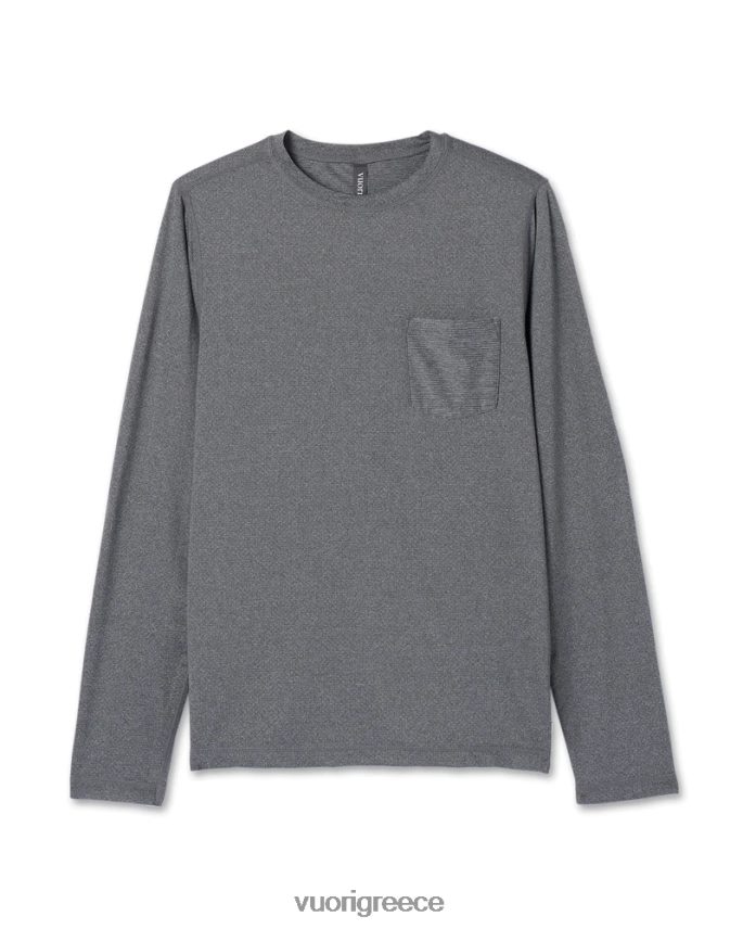 Vuori άνδρες μακρυμάνικο μπλουζάκι απόδοσης tradewind είδη ένδυσης ερείκη γκρι F8RJ0V561