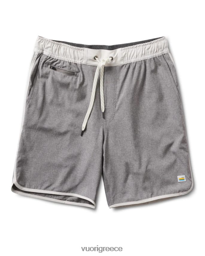 Vuori άνδρες τράπεζες βραχυπρόθεσμα είδη ένδυσης γκρι κατασκευασμένη ρίγα F8RJ0V651