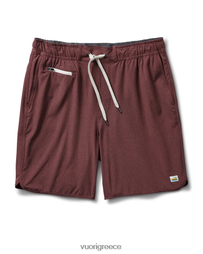 Vuori άνδρες τράπεζες βραχυπρόθεσμα είδη ένδυσης υφή λινό κάστανο F8RJ0V741