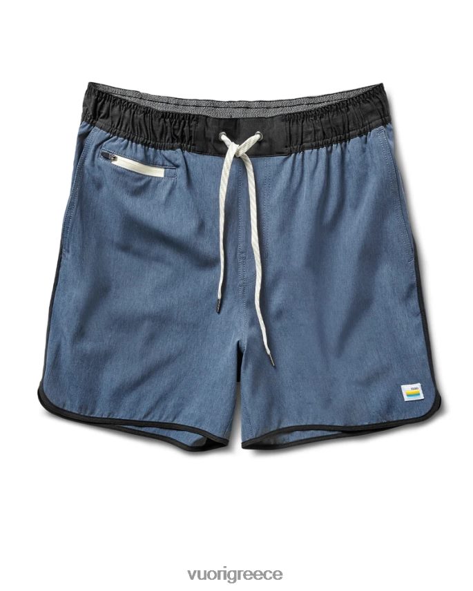 Vuori άνδρες τράπεζες short 5" είδη ένδυσης γαλάζιο λινό υφή F8RJ0V674