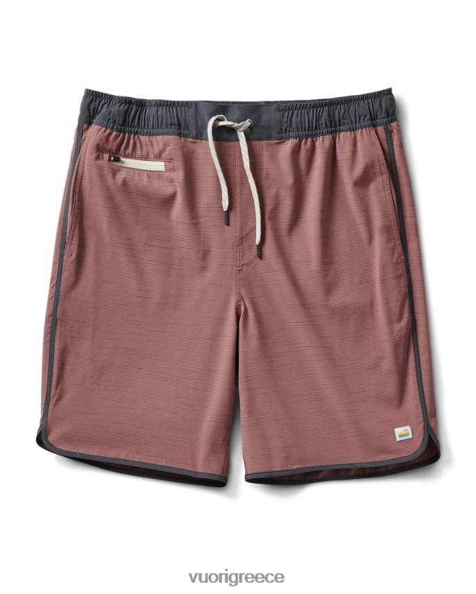 Vuori άνδρες τράπεζες βραχυπρόθεσμα είδη ένδυσης λωρίδα slub marsala F8RJ0V742